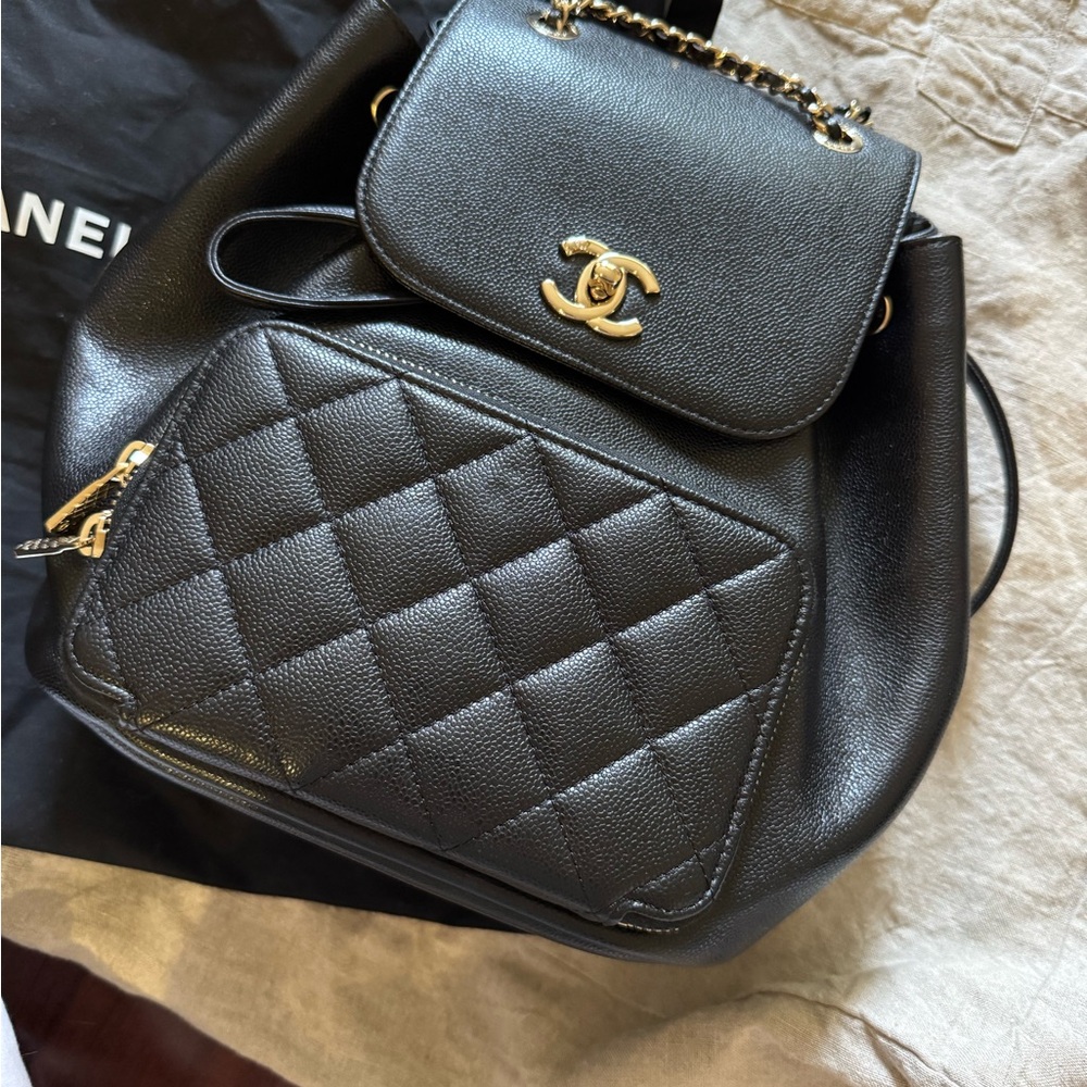 Chanel Caviar Quilted Businesses Affinity Backpack